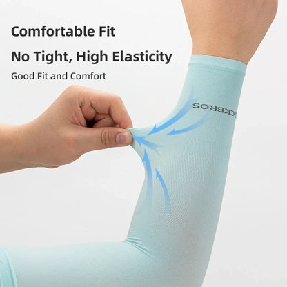 Cooling Ice Silk Arm Sleeves Breathable UV Protection