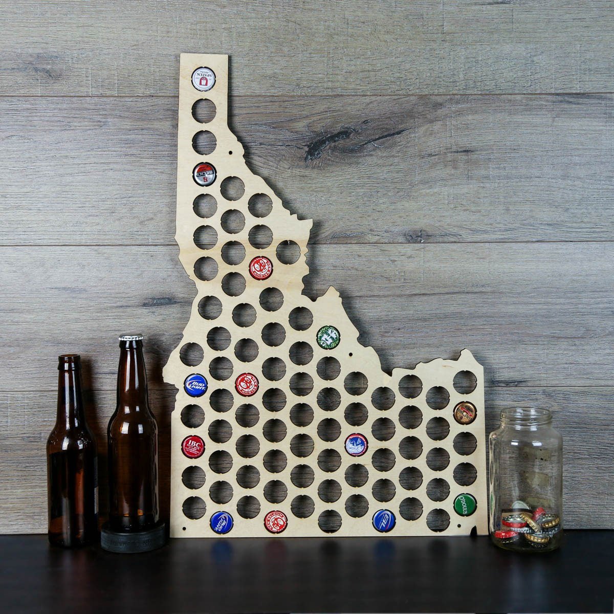 Idaho Beer Cap Map