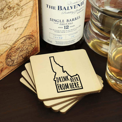 Idaho Drink Beer From Here Coasters