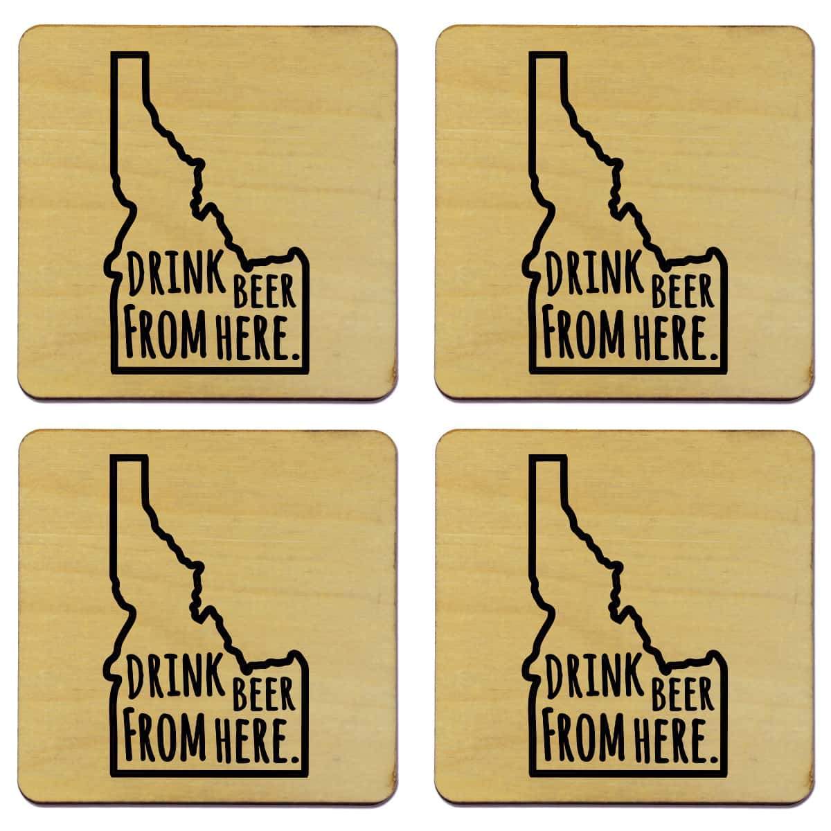 Idaho Drink Beer From Here Coasters