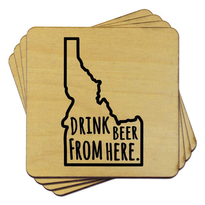 Idaho Drink Beer From Here Coasters