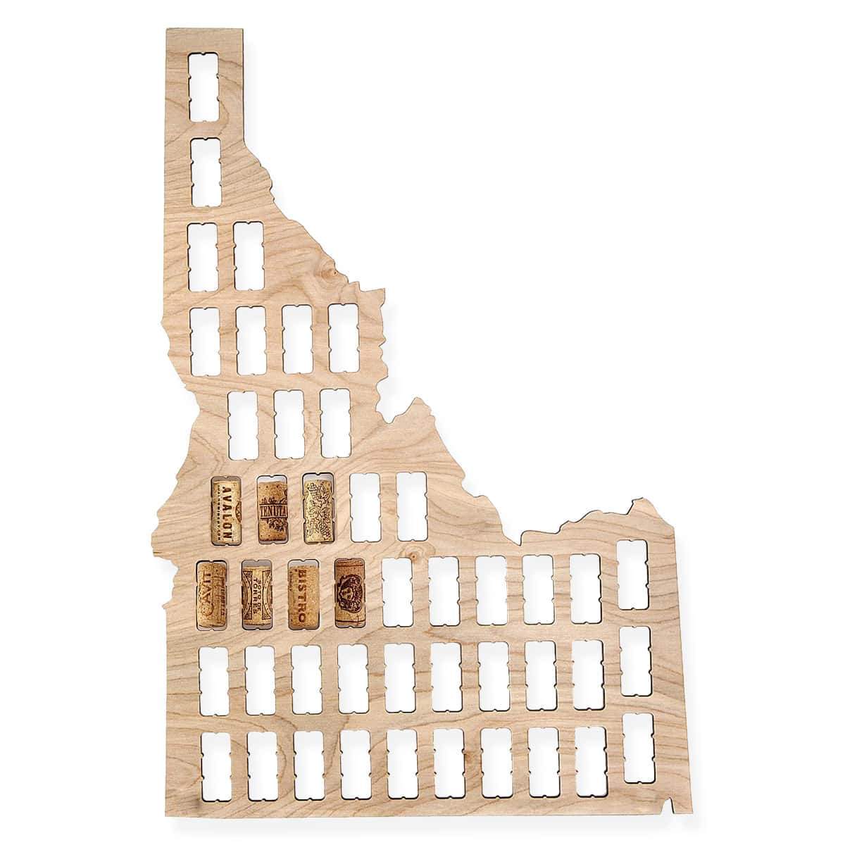 Idaho Wine Cork Map