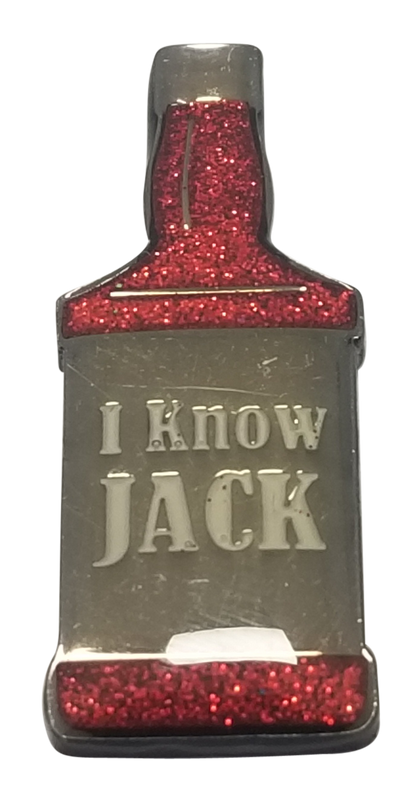 "I Know Jack" Ball Marker & Hat Clip with Crystals by ReadyGolf