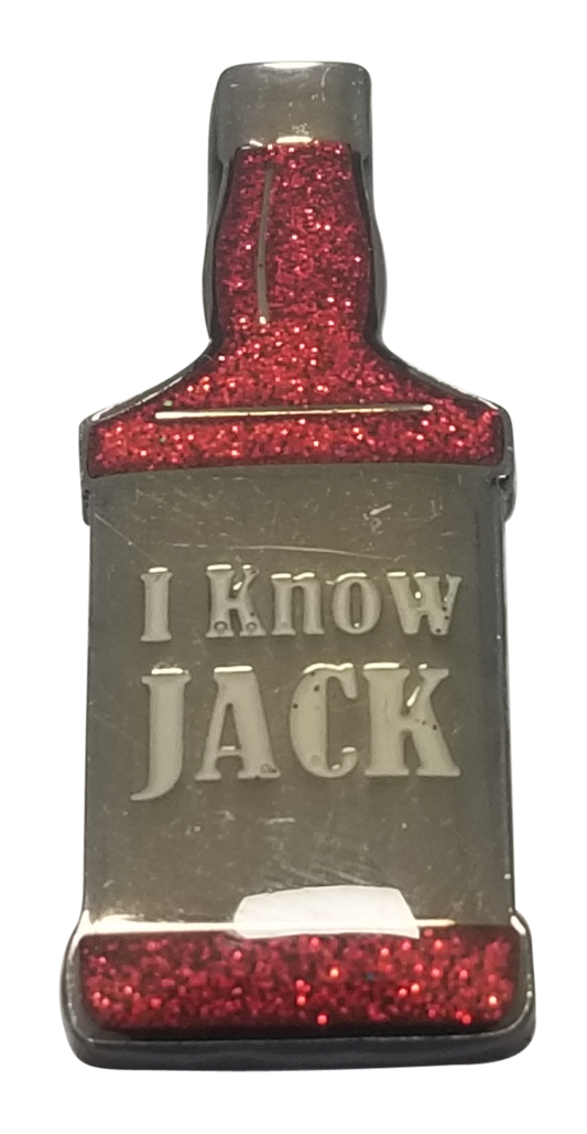 "I Know Jack" Ball Marker & Hat Clip with Crystals by ReadyGolf