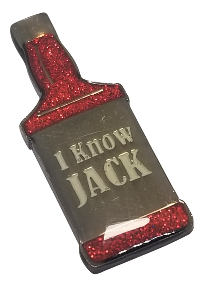 "I Know Jack" Ball Marker & Hat Clip with Crystals by ReadyGolf