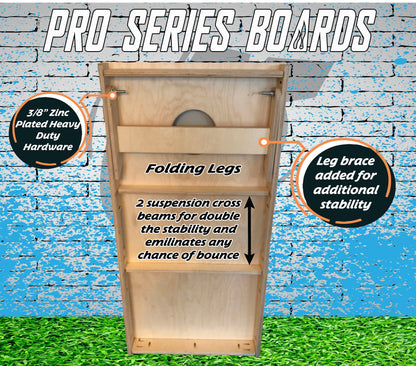 Blue Line Flag Police Cornhole Boards