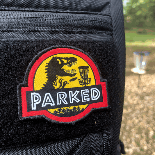 T-Rex Parked Disc Golf Patch - Hook And Loop