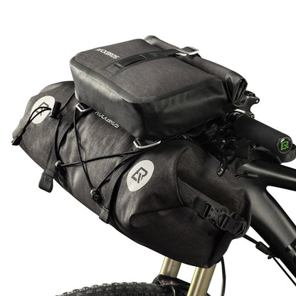ROCKBROS 12L-20L Waterproof Bikepacking Handlebar Bags with 2 Dry Packs for Bikes
