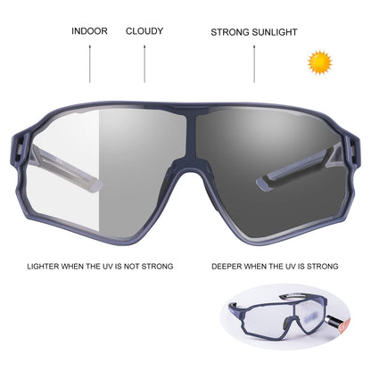 Thickened PC Lens Photochromic Sunglasses (UV400)