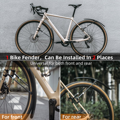ROCKBROS Adjustable Bike Fenders Set for Road Bikes Easy Install