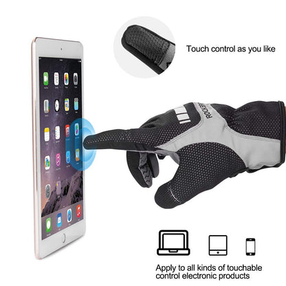Fleece Full Finger Cycling Gloves, Motorcycle and Mountain Bike Gloves