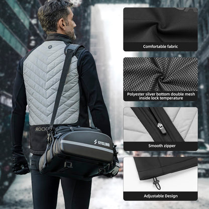 ROCKBROS Heated Vest – Fast Heating, 5 Zones, Unisex, Washable