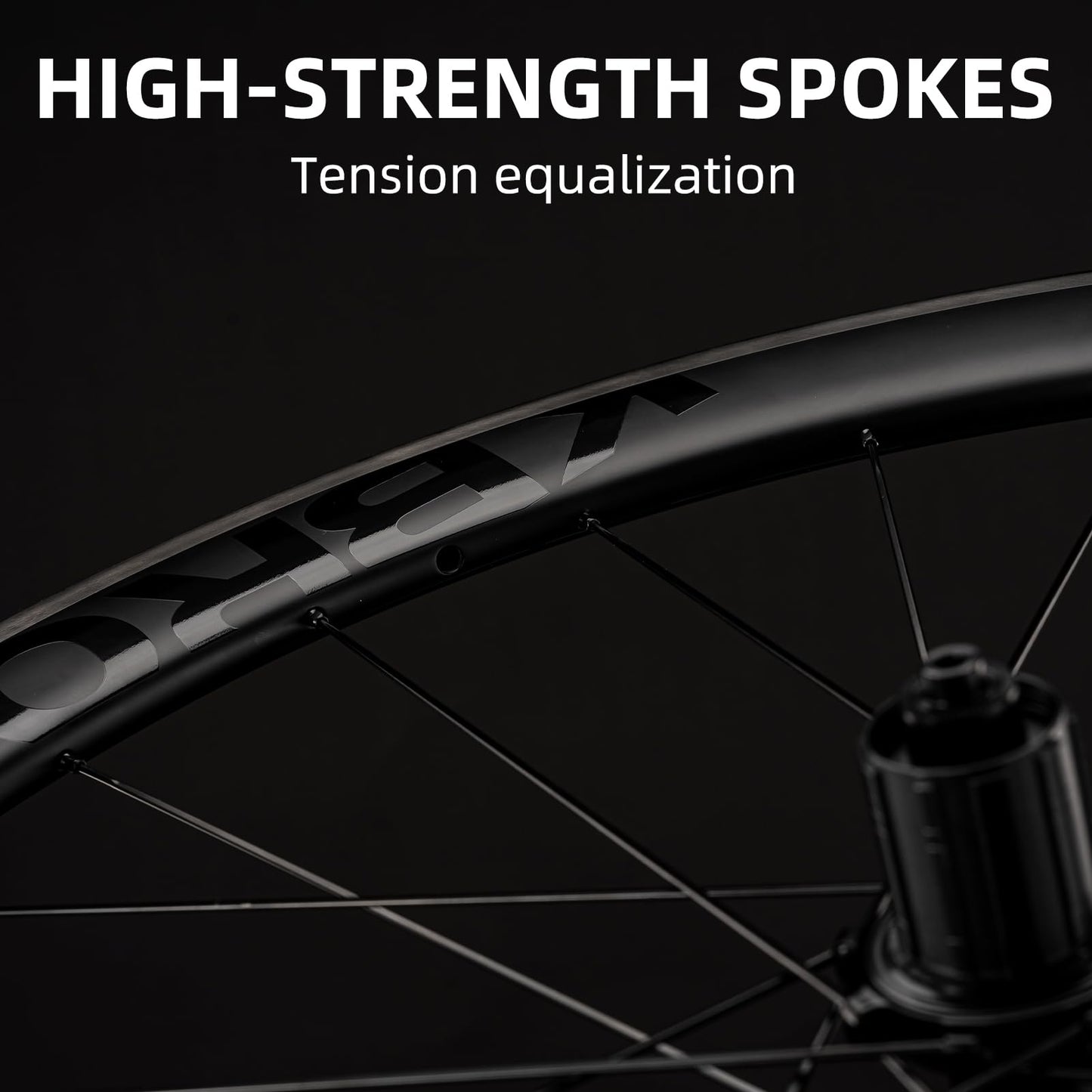 ROCKBROS 700c Carbon Fiber Disc Rim 38/50/65 mm  1.6-1.7 kg Clincher Wheelset
