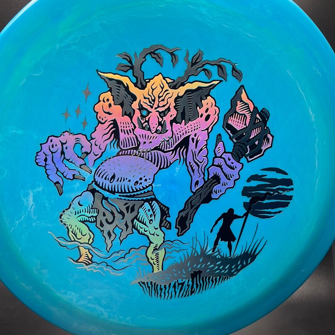Swirly Aura Animus - Limited Goliath Triple Foil Stamp - Rare!