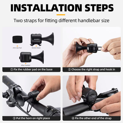ROCKBROS Bike Bell Electric Bike Horn Waterproof 120dB