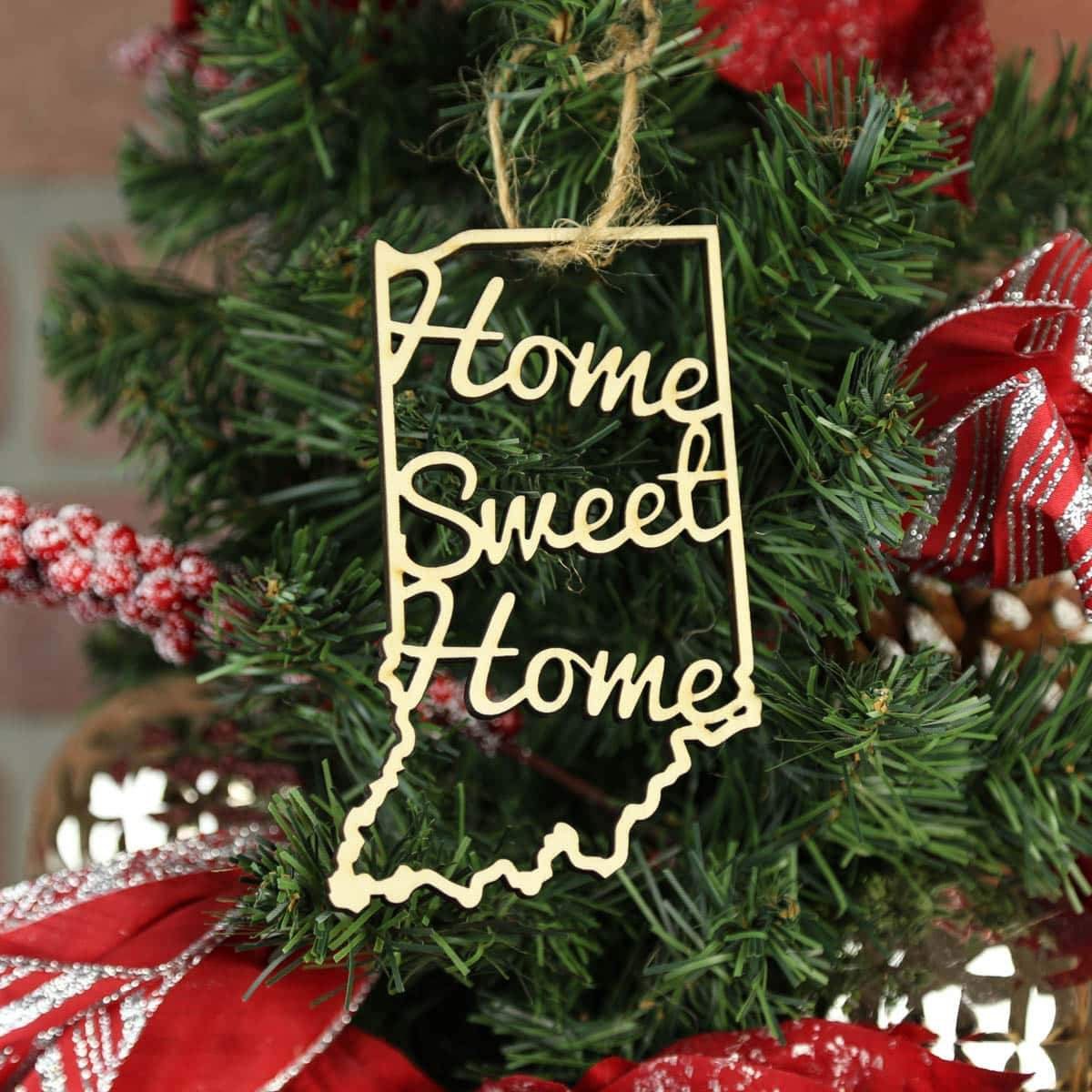 Indiana Home Sweet Home Ornaments