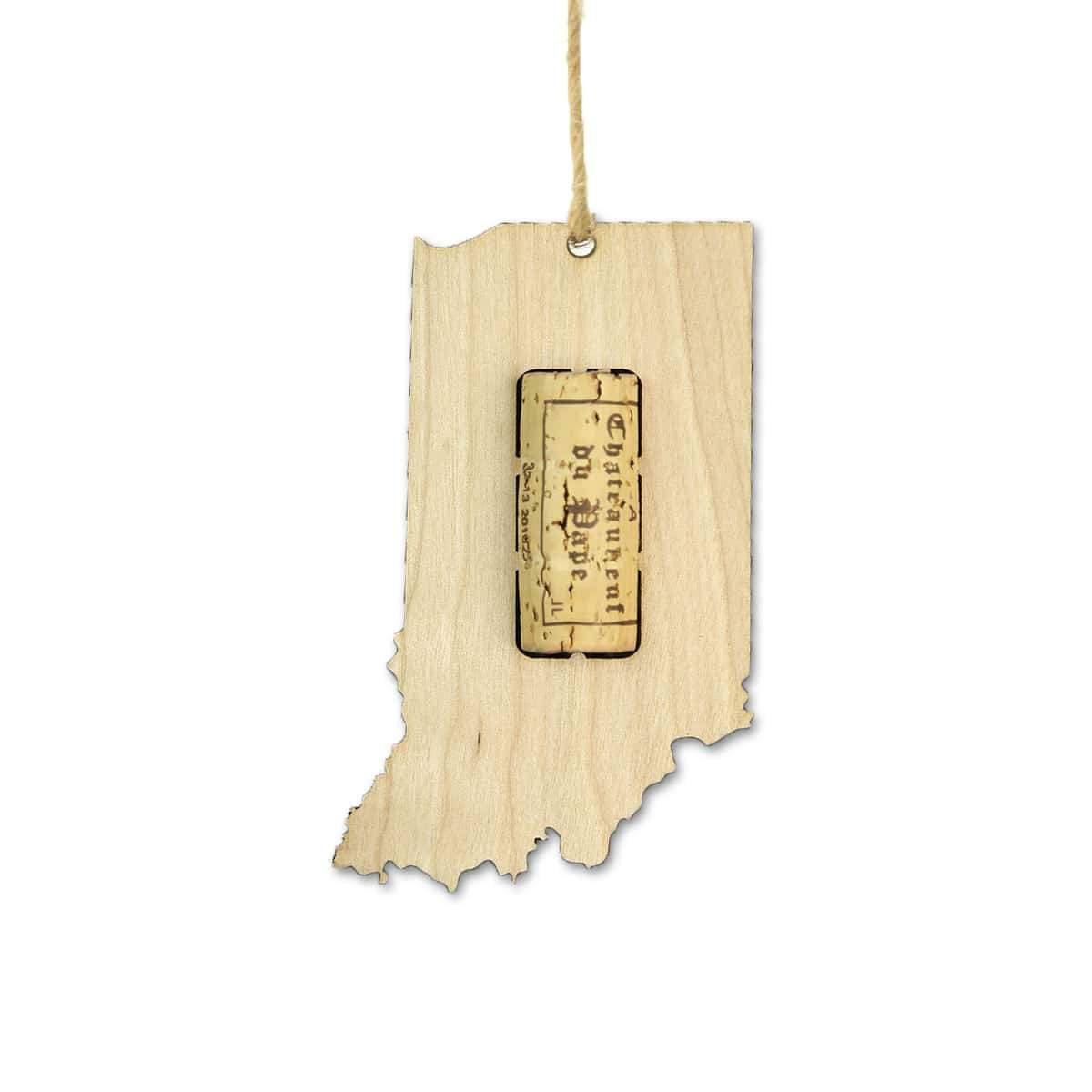 Indiana Wine Cork Holder Ornaments