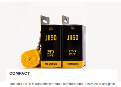 JIISO TPU Bike Inner Tube For Mountain Bike 27.5" and 29" FV45mm Presta Value MTB Tire Tubes