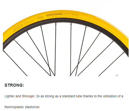JIISO TPU Bike Inner Tube For Mountain Bike 27.5" and 29" FV45mm Presta Value MTB Tire Tubes