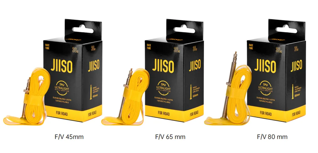 JIISO Ultralight 36g Road Bike 700x18/32C TPU Inner Tube 45/65/80mm French Valve