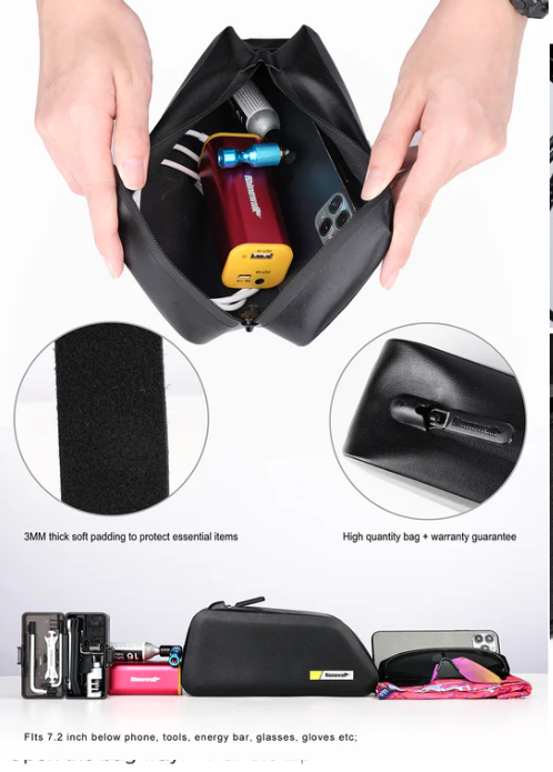 Rhinowalk Top Tube Bag - Stable & Waterproof Professional Cycling Accessory K32 1.3L