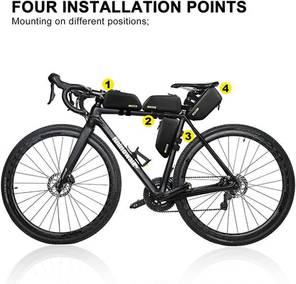 Rhinowalk Top Tube Bag - Stable & Waterproof Professional Cycling Accessory K32 1.3L