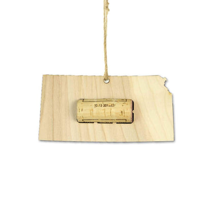 Kansas Wine Cork Holder Ornaments
