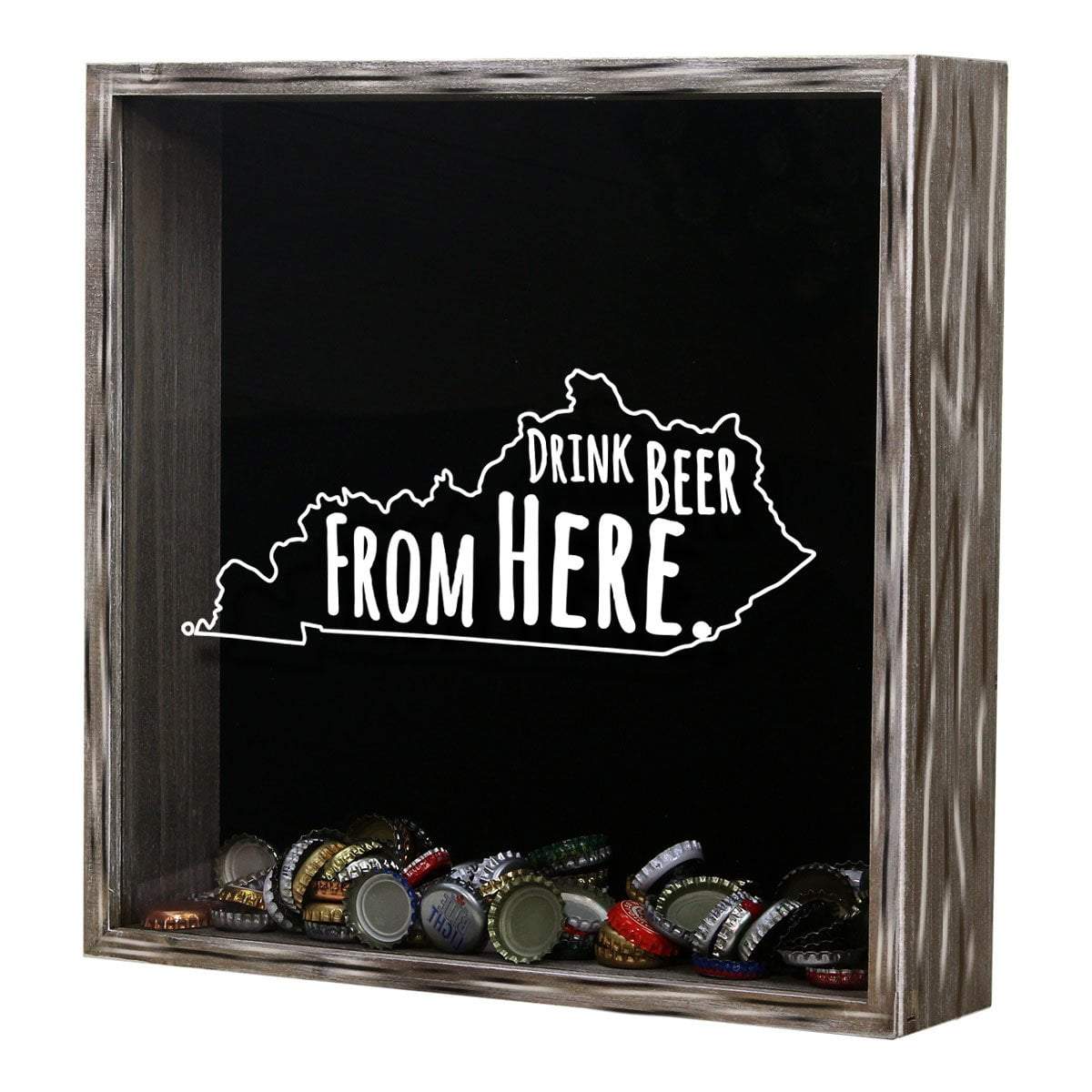 Kentucky Drink Beer From Here Beer Cap Shadow Box