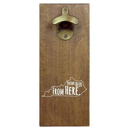Kentucky Drink Beer From Here Cap Catching Magnetic Bottle Opener