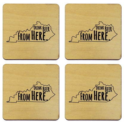 Kentucky Drink Beer From Here Coasters