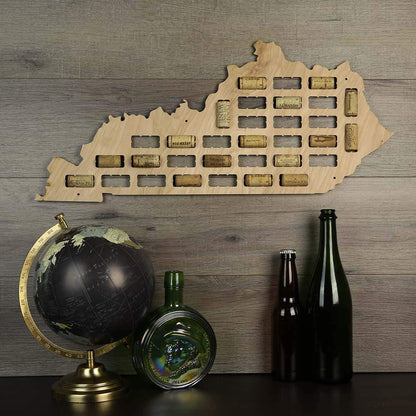 Kentucky Wine Cork Map