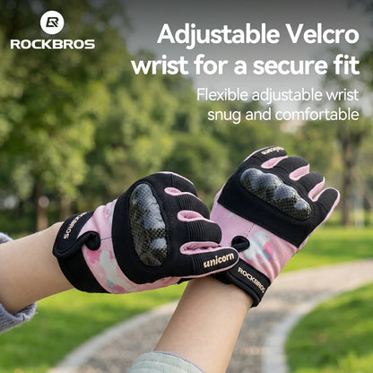 Kids Full Finger Gloves with Hard Shell Protection