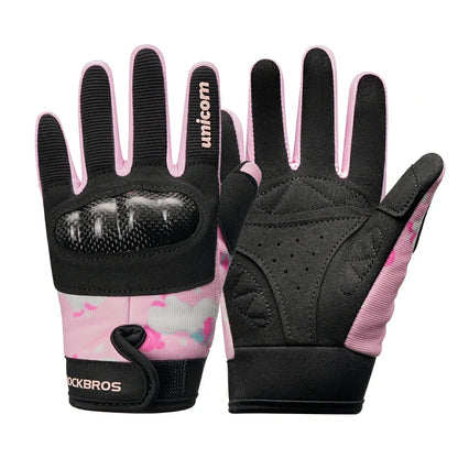 Kids Full Finger Gloves with Hard Shell Protection