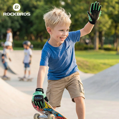 Kids Full Finger Gloves with Hard Shell Protection