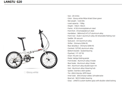 LANGTU Folding Bike 20“ inch