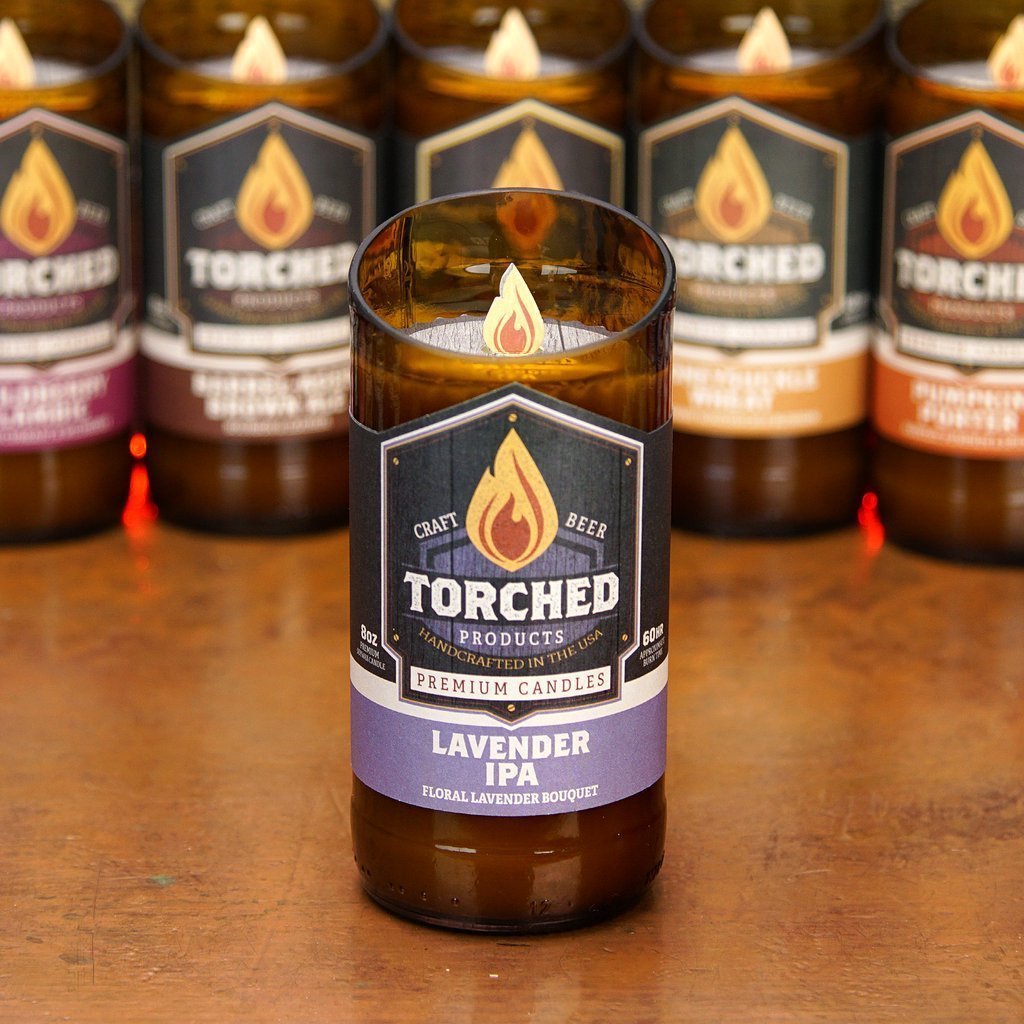 Lavender IPA Beer Candle