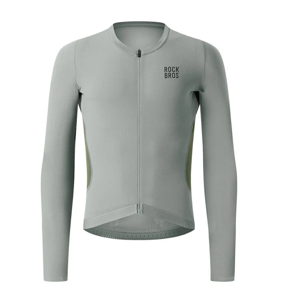 Men¡¯s Long Sleeve Cycling Jersey Lightweight with Breathable Mesh Panels