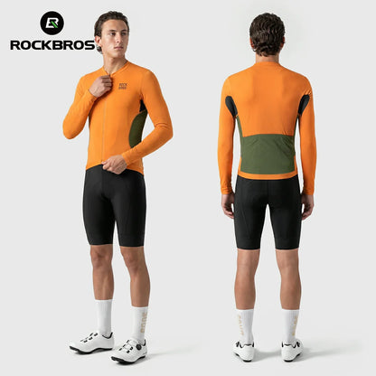 Men¡¯s Long Sleeve Cycling Jersey Lightweight with Breathable Mesh Panels