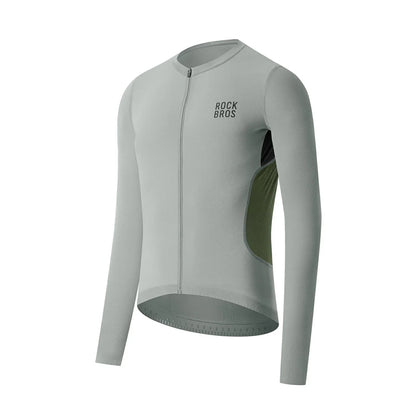 Men¡¯s Long Sleeve Cycling Jersey Lightweight with Breathable Mesh Panels