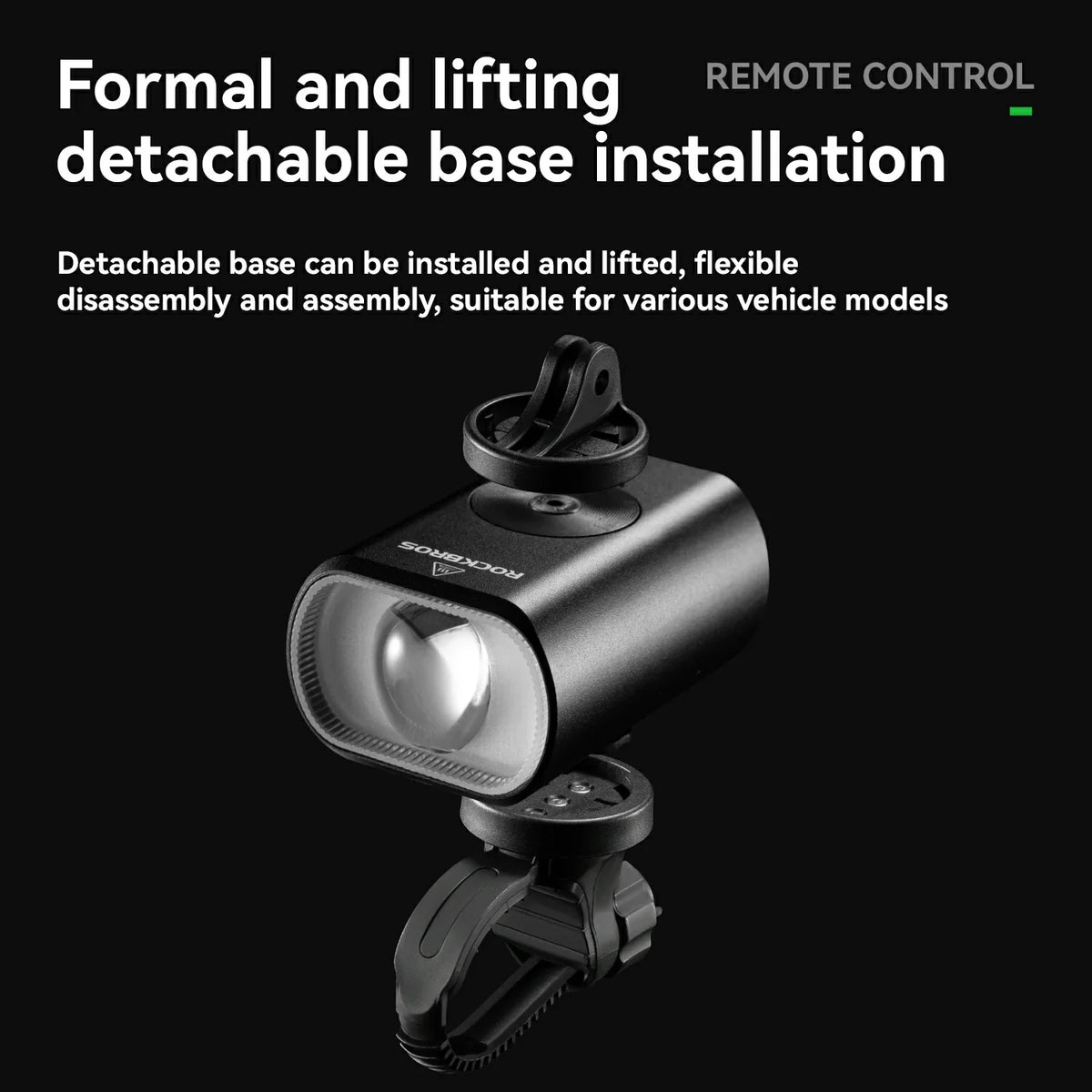 M5 Smart Bike Headlight 1000LM with Digital Display & Remote Control