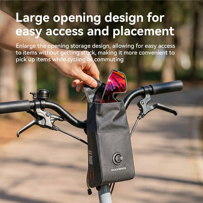 Magnetic Bike Snack Bag 1.1L Waterproof Handlebar Bag