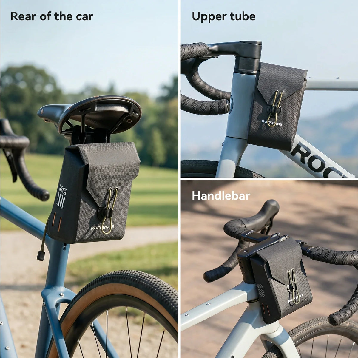 Magnetic Bike Snack Bag 1.1L Waterproof Handlebar Bag