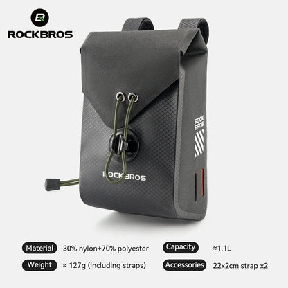 Magnetic Bike Snack Bag 1.1L Waterproof Handlebar Bag