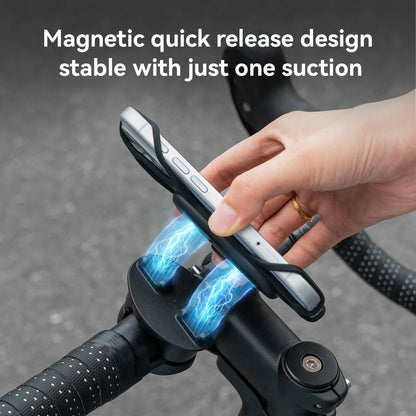 Magnetic Bike Phone Mount 360° Silicone Holder Quick-Release