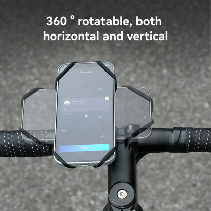 Magnetic Bike Phone Mount 360° Silicone Holder Quick-Release