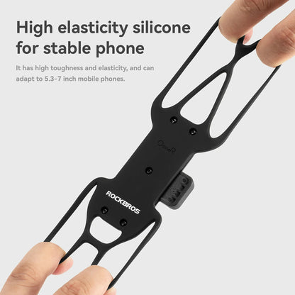Magnetic Bike Phone Mount 360° Silicone Holder Quick-Release