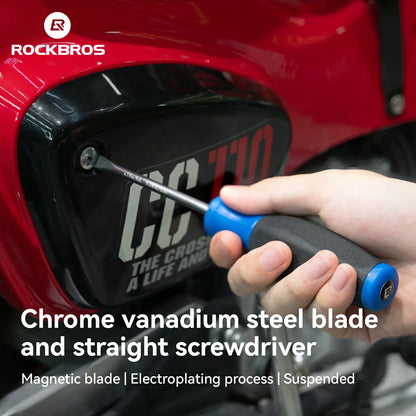 Bike Repair Screwdriver Set with Optional Extended Spoke Wrench