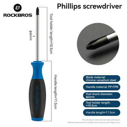Bike Repair Screwdriver Set with Optional Extended Spoke Wrench