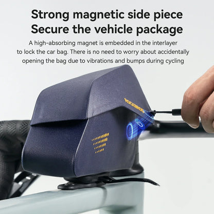 Magnetic Top Tube Bag Waterproof with Quick Access Mount For Gravel Bike