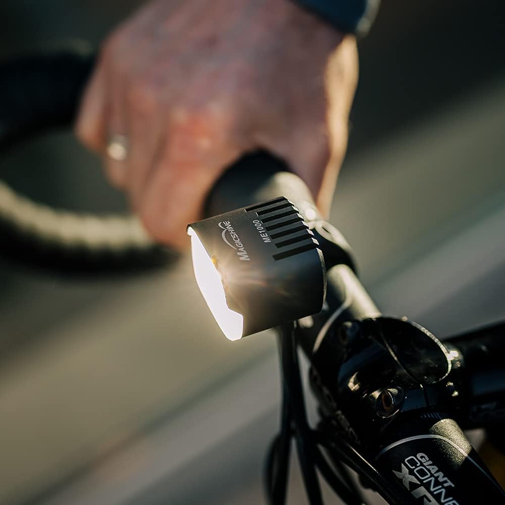 Magicshine E-Bike Headlight ME 1000, 1000 Lumens of Max Verified Output, DRL, Side Lighting, Auto Adapts to E-Bike Output 6-12V, Compatible with Shimano, Yamaha, Brose and Bosch